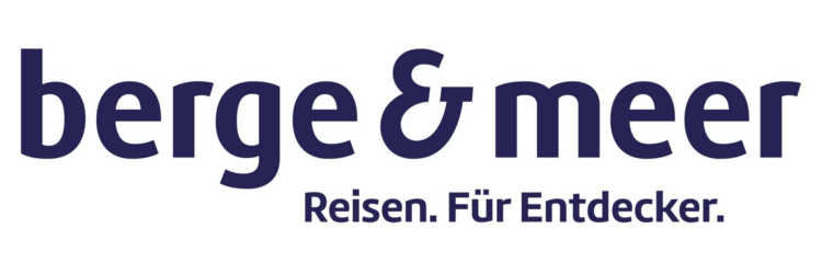 Logo berge & meer - Reisen. Für Entdecker.